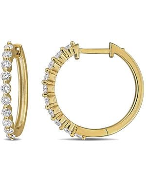 Created Forever 5/8Ct Tw Lab-Grown Diamond Hoop Earrings - Metallic