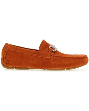 Ferragamo Parigi Gancini Driver Shoes - Brown