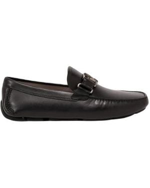 Ferragamo Peter Driving Loafers - Black