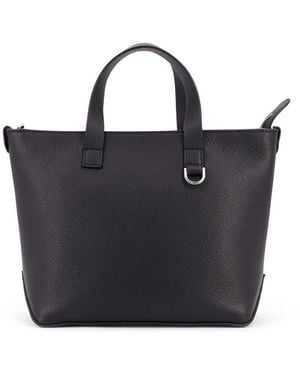 Fendi Leather Small Shopping Bag - Blue