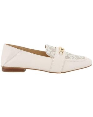 Michael Kors Tiffanie Signature Logo Loafers, Brand Us - Natural