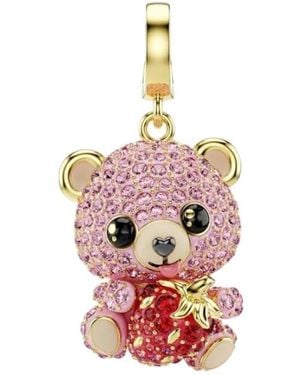 Swarovski Idyllia F Crystal Bear Charm - Pink