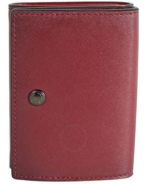 COACH Ladies Colourblock Origami Coin Wallet - Red