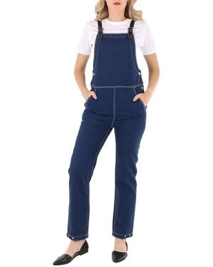 Burberry Ladies Dark Canvas Jumpsuit, Size 2 (Us - Blue