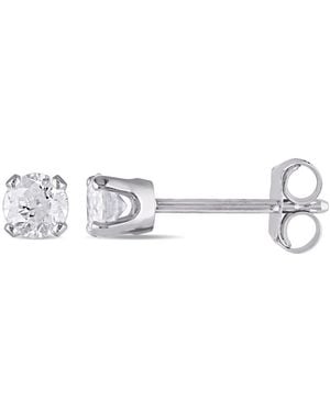 Amour 1/3 Ct Tw Diamond Stud Earrings - Metallic