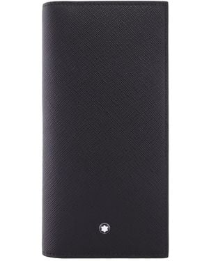 Montblanc Sartorial 15Cc Leather Long Wallet - Blue