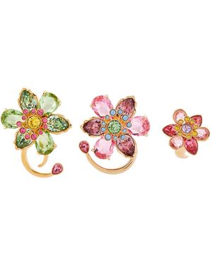 Swarovski Idyllia Mixed Cuts Crystal Ear Cuff Set (3) - Multicolour