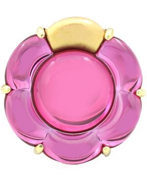 Baccarat 'B Flower' Ring Fuchsia Crystal 2803643 - Pink