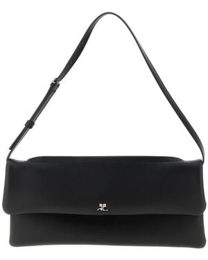 Courreges Courrges Cowhide Clutch - Black