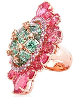 Swarovski Ladies Curiosa Cocktail Ring - Green