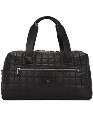 Saint Laurent Nuxx L Padded Leather Duffle Bag - Black