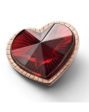 Baccarat Etoile Mon Coeur Vermeil Crystal Pendant 2813109 - Red