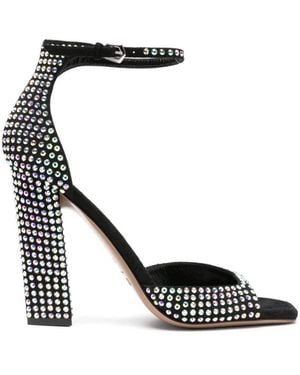 Paris Texas Holly Grace Iridescent Effect Sandals - Black
