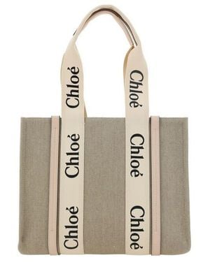 Chloé Chlo Woody Tote Bag - Metallic