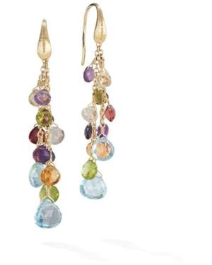 Marco Bicego Paradise Collection 18k Yellow Gold Mixed Gemstone Multi Str - Metallic