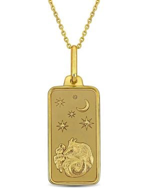 Amour Capricorn Horoscope Necklace - Metallic