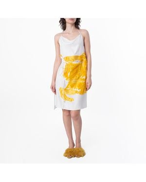 Burberry Equestrian Knight Mini Dress, Brand Size 6 Us - Yellow