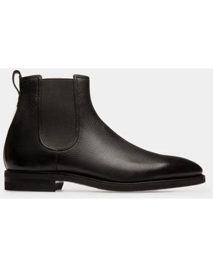 Bally Scavone Leather Boots, Brand Size 9.5 Us - Black