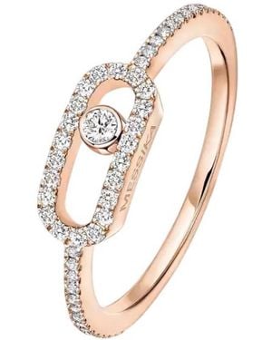 Messika Move Uno 18K Rose Diamond Ring - Metallic