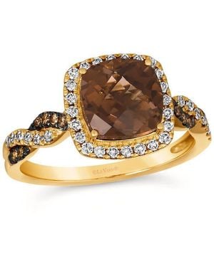 Le Vian Ladies Chocolate Twist Cocktail Rings Set - Metallic