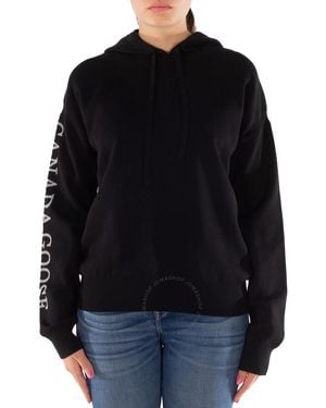 Canada Goose Belleville Long Sleeve Wool Hoodie - Black