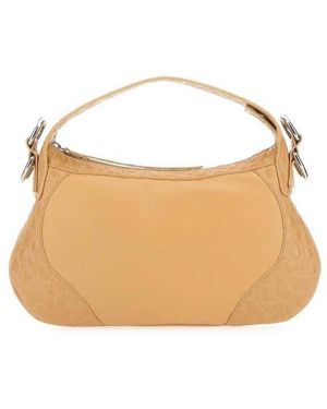 BY FAR Sand Leather Yana Handbag - Natural