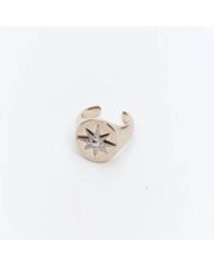 Roberto Cavalli Light-Tone Cocktail Ring - White