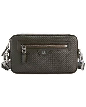 dunhill Contour West End Leather Messenger Bag - Black