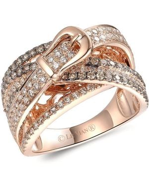 Le Vian Ladies Gladiator Buckle Rings Set - Metallic
