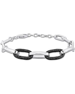 Amour Enamel Oval Link Bracelet - Metallic