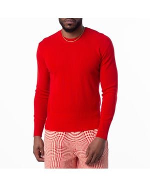Burberry Wool Lightweight Jumper - Red