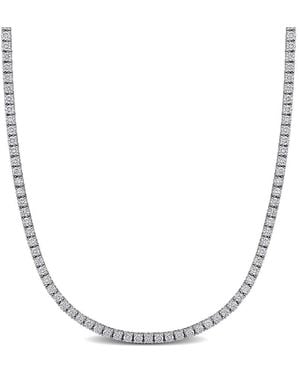 Created Forever 7 4/5 Ct Tw Lab-Grown Diamond Tennis Necklace - Metallic