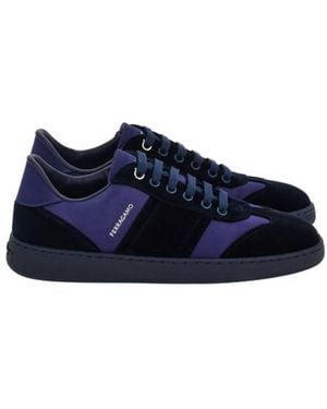 Ferragamo Dracone Low-Top Sneakers - Blue