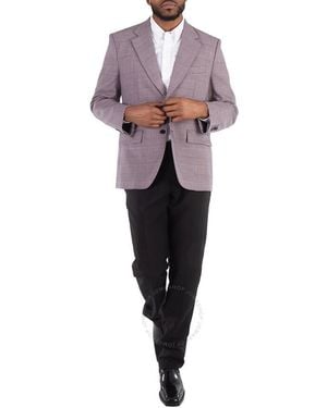 Vetements Check 3.0 Tailored Blazer Jacket - Purple