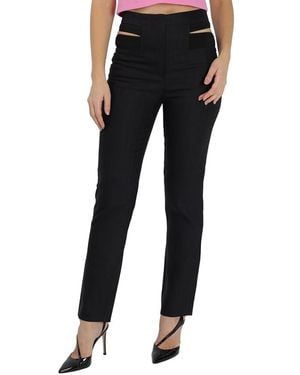 Burberry Ladies Pinstripe Functional Twill Remodeled Pants, Brand Size 6 (Us - Black