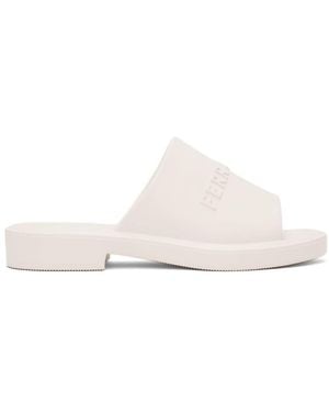Ferragamo Ferragamo Logo-Embossed Slip-On Sandals - White