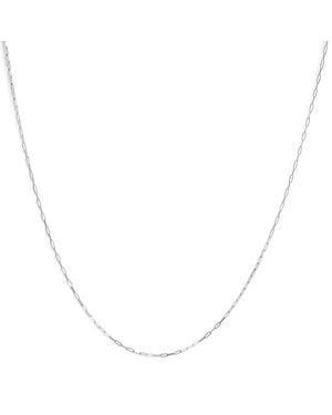Haus of Brilliance Solid 14K 1.5Mm Paperclip Chain Necklace - Metallic