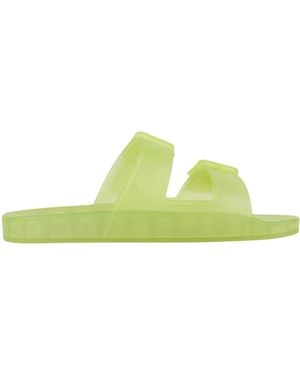 Balenciaga Ladies Mallorca Buckled Slide Sandals - Green