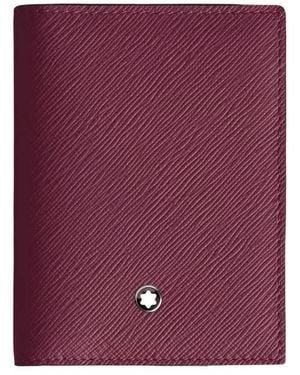 Montblanc Sartorial Leather 4Cc Card Holder - Purple