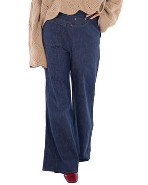 Kolor Ladies Wide Flare Denim Jeans, Brand Size 3 - Blue