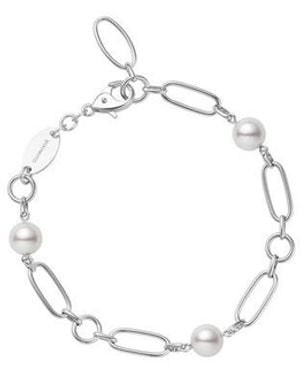 Mikimoto M Code Akoya Cultured Pearl Bracelet - Metallic