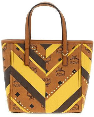 MCM Toni Mini Shopping Bag - Yellow