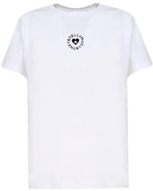 Stella McCartney Lovestruck Logo Cotton T-Shirt - White