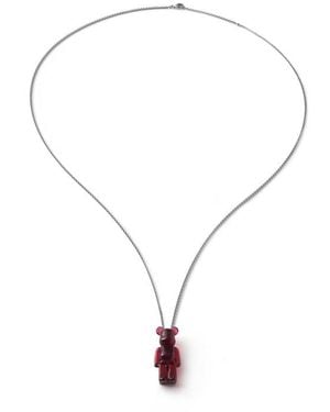 Baccarat Crystal Bear-Necklace - Red