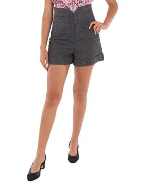 Moschino High-Waisted Shorts - Blue
