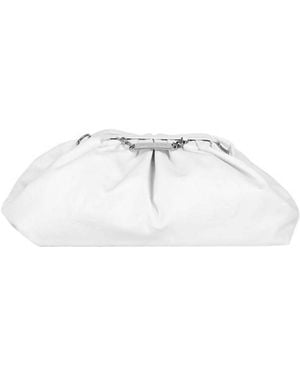 Philipp Plein Embossed Monogram Leather Pillow Bag - White