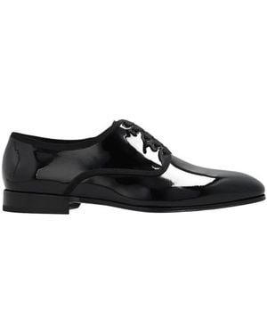 Ferragamo Ferragamo Magic Charlotte Patent Derby Shoes - Black