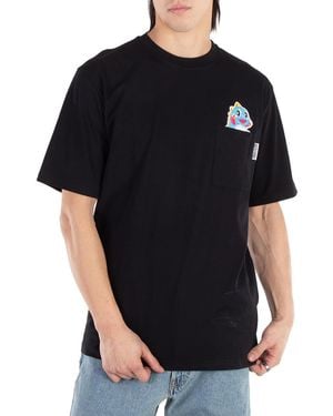 Moschino Bobble Dragon Embroidered Cotton T-Shirt - Black