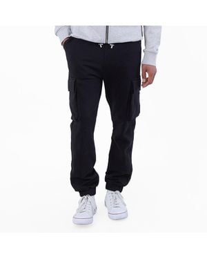 Balmain Paris Print Cotton Sports Pants - Black