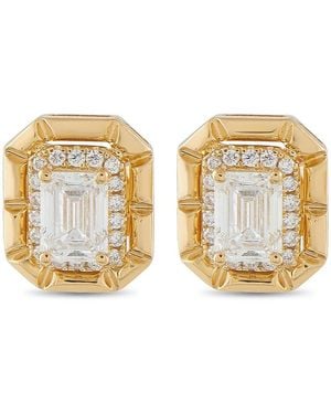 LB Exclusive 18K 1.15Ct Diamond Earrings Aer 19782 Y - Metallic
